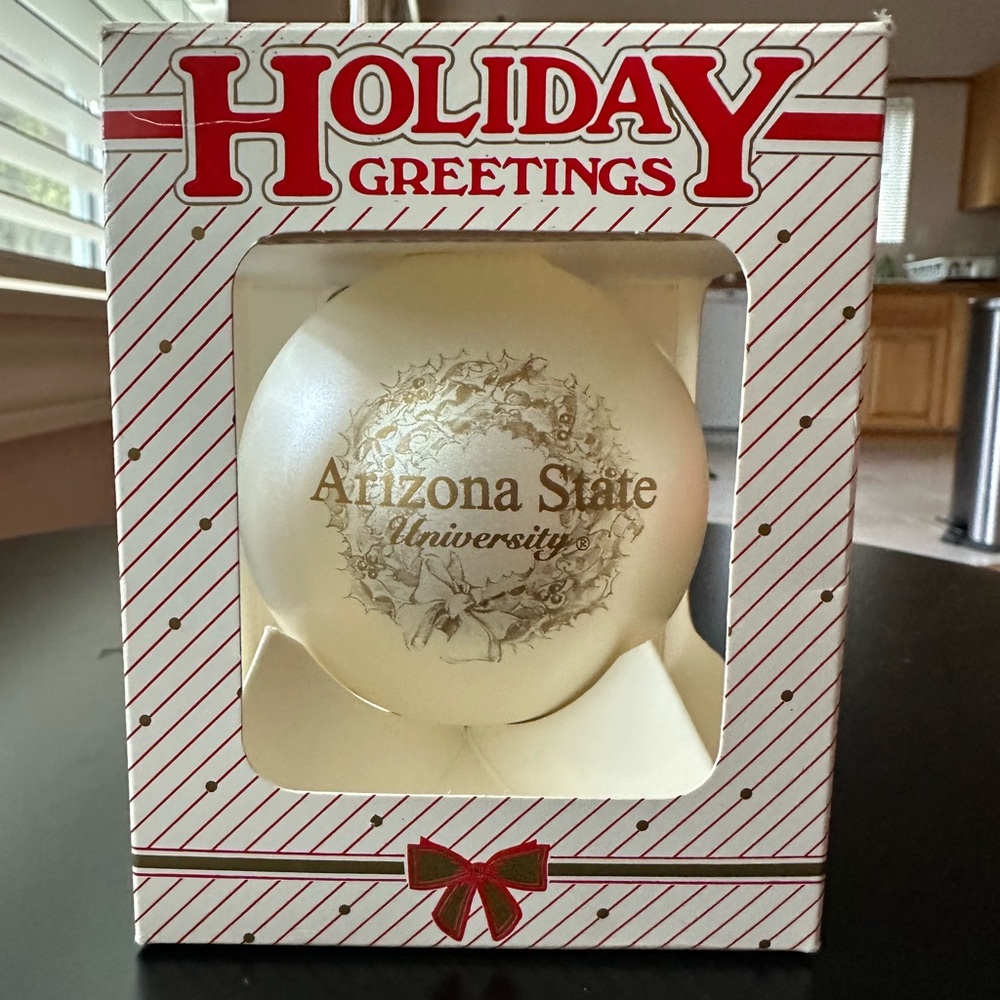 Arizona State University Sun Devils Vintage Christmas Ornament